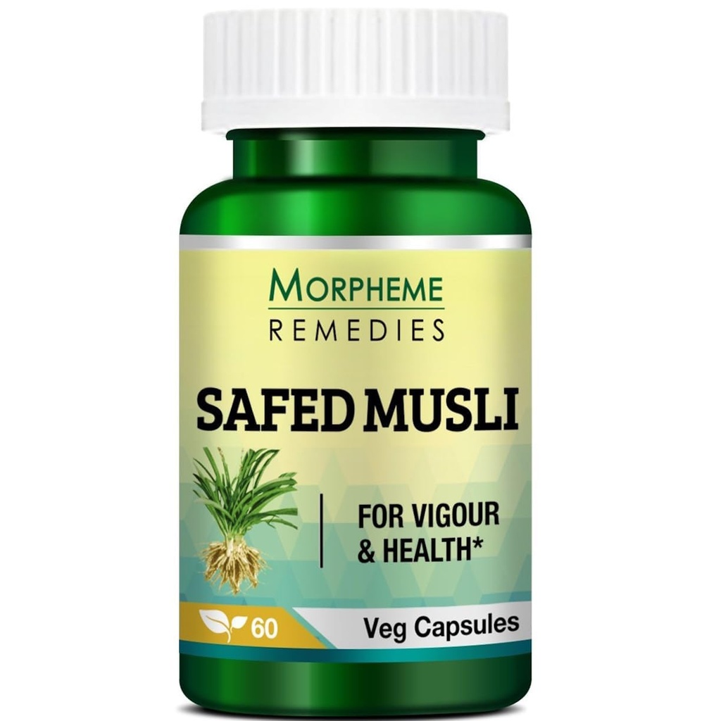 Morpheme Remedies Safed Musli 500 Mg - 60 Veg Capsules