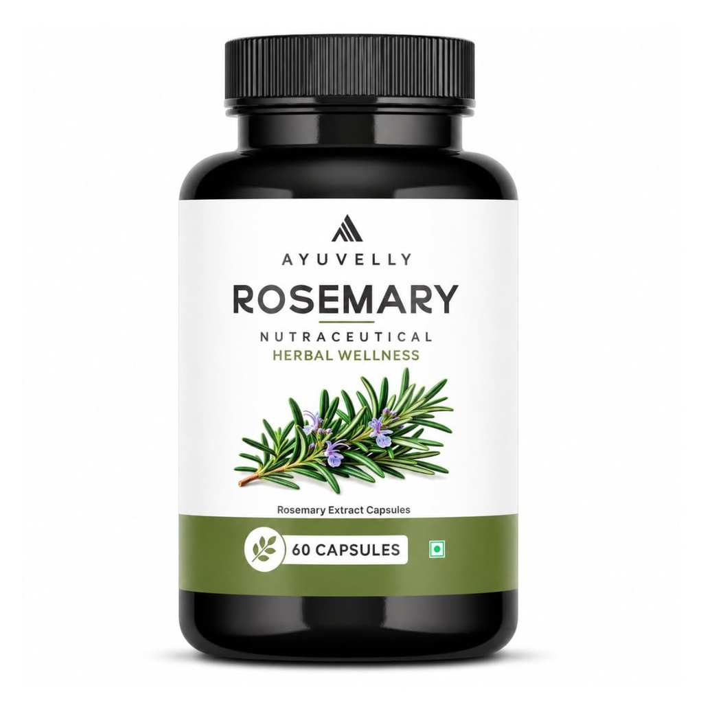 Rosemary Leaf Extract Supplement | Veg Capsules | Daily Nutritional Support | 500 mg | 60 Capsules
