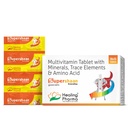 Healing Pharma - Supershaan Everyday Multivitamin Tablets with Essential Zinc, 12 Vitamins, 5 Trace Elements & Amino Acid | For Daily Immunity, Energy & Bone Health Support For Men & Women | 15 Tablets x 4 Strip (60 Tablets)
