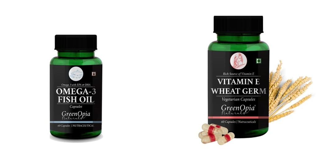 Fish Oil Vitamin E Wheat Germ Wellness Daily Vitality |60 CAPSULES