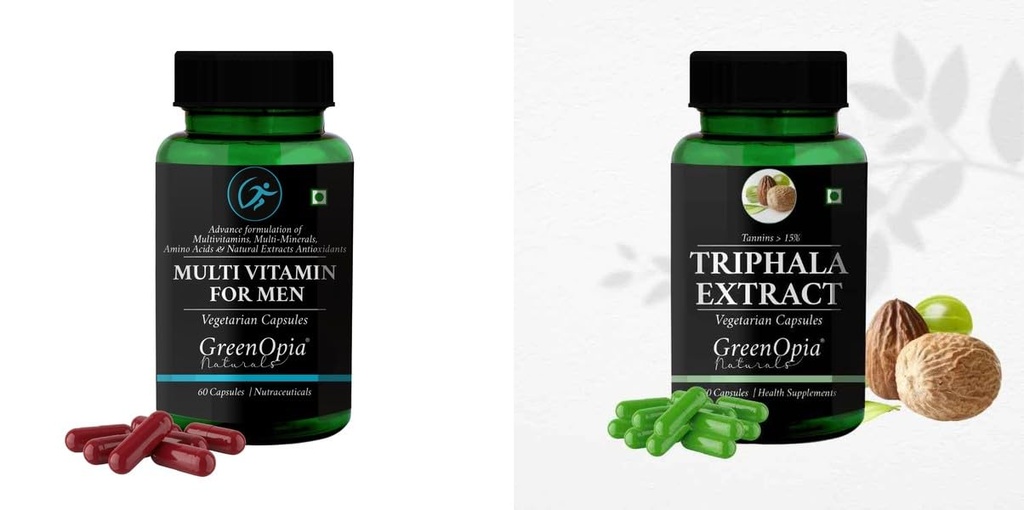 Multivitamins For Men Triphala Wellness Daily Vitality |60 CAPSULES
