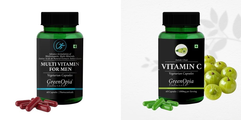 Multivitamins For Men Vitamin C Wellness Daily Vitality |60 CAPSULES