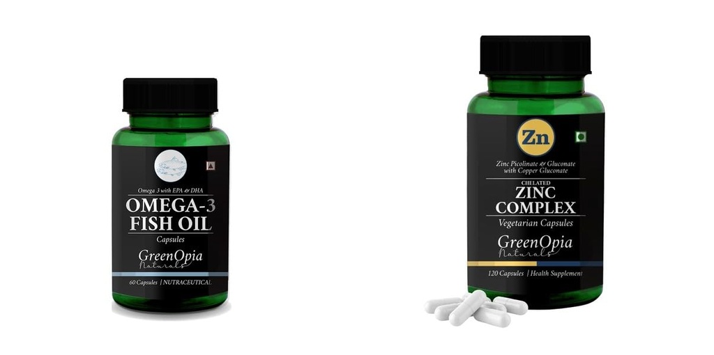 Fish Oil Zinc Complex Wellness Daily Vitality |60 CAPSULES