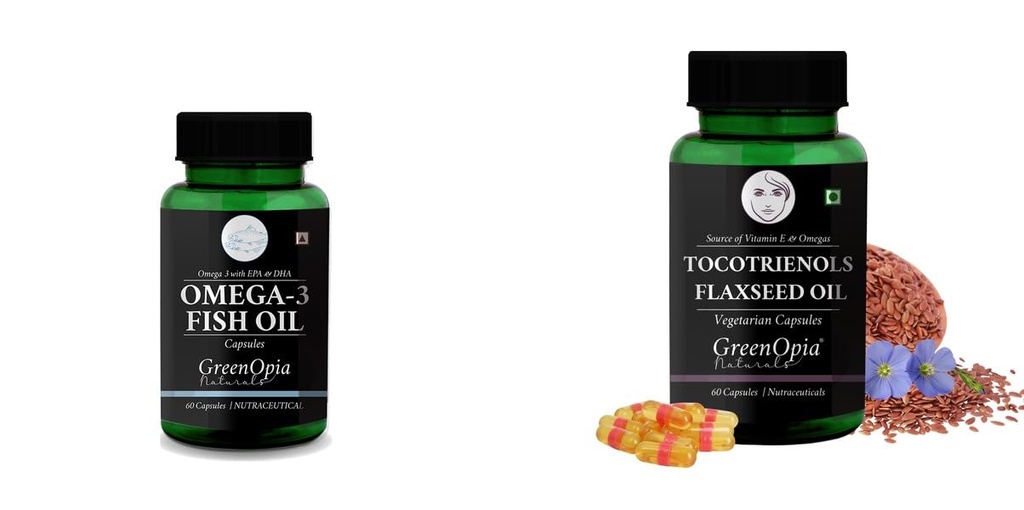 Fish Oil Tocotrienols Flaxseed Wellness Daily Vitality |60 CAPSULES