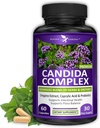 Potent Garden Candida Complex - Oregano und Caprylic Acid Blend, Gut Flora Balance Complex, Darmgesundheit und Immununterstützung mit Kräutern & Probiotics, Gut Health Supplements für Frauen & Men 60 Count
