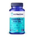Omega-3 Fish Oil 1000mg - 30 Capsules| For Men & Women | Daily Strength - 180 mg EPA & 120 mg DHA| For Muscle & Joint Support, Healthy Heart & Cognitive Support| No Fishy Burps