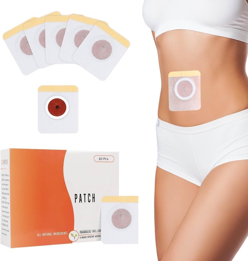 Belly Fat Burner Slim Patch for Weight Loss, Herbal Navel Patches for Waist Tummy Arms Legs Fat Reduction, Body Shaping Sticker, Waterproof Adhesive Wellness Fitness for Men Women Daily Use