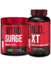 Jacked Factory Nitrosurge Shred Thermogenic Pre-Workout in Blueberry Lemonade & N.O. XT Nitric Oxide Booster for Men & Women