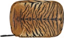 Animal Tiger Print Pill Box 7 Day Pill Case Travel Pill Organizer Bag con Zipper Portable Weekly Case Tamaño compacto para o suplemento de vitamina