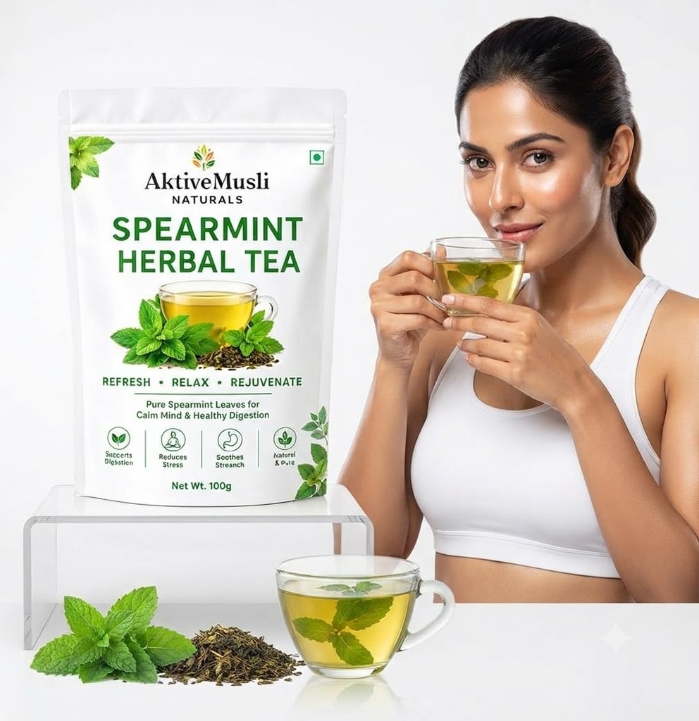 Spearmint Tea For PCOS, PCOD, Hormonal Balance, & Unwanted Hair Herbal Tea