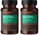 Element Vegan Biotin 5000 mcg - Saç, Cilt, Nails, 130 Capsules (4 ay təchizatı) (Paket May Vary) (Böyük 2)