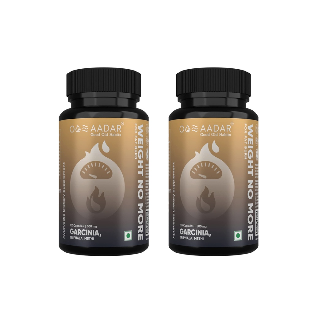 Aadar Weight No More Capsule, 120 Capsules (Pack Of 2)