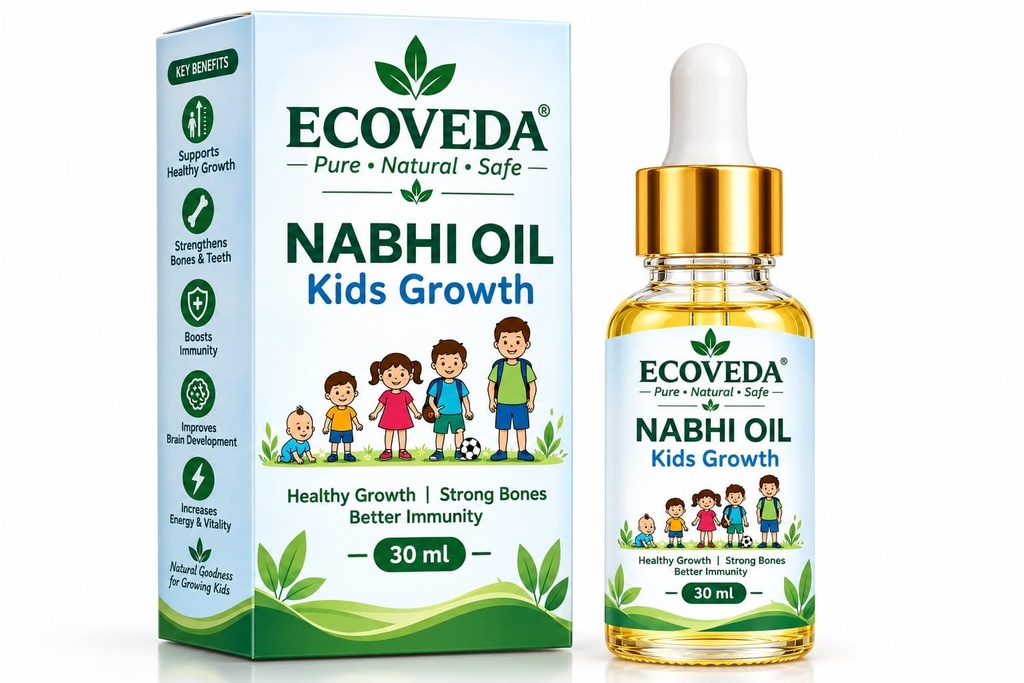 Nabhi Oil for Kids & Babies | 72,000 Nadi Navel Therapy for Immunity, Growth & Bone Development | Ayurvedic | 30ml