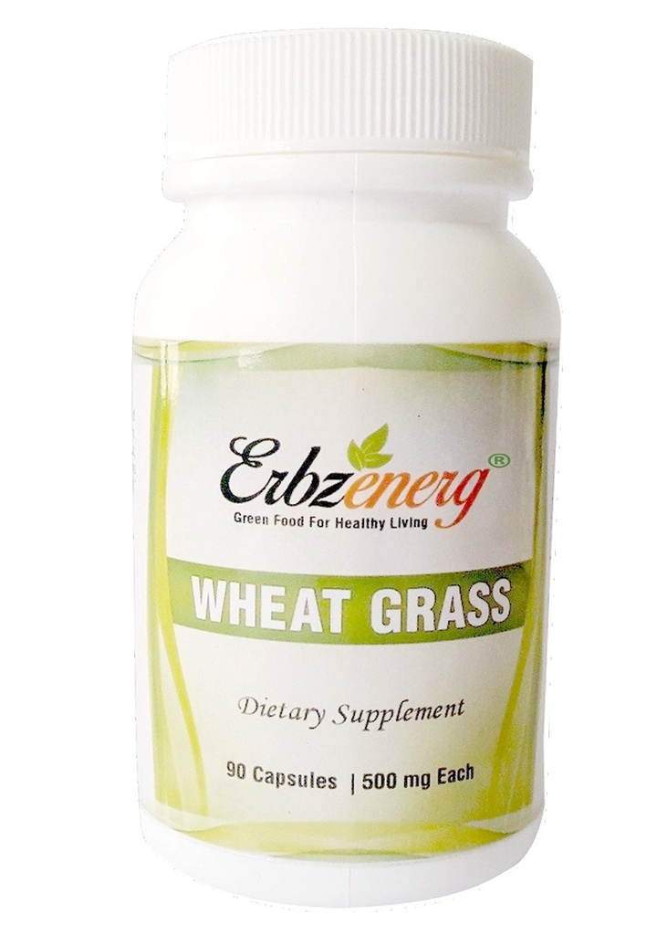 ERBZENERG� Organic WHEATGRASS 90 Capsules | Pack of 1