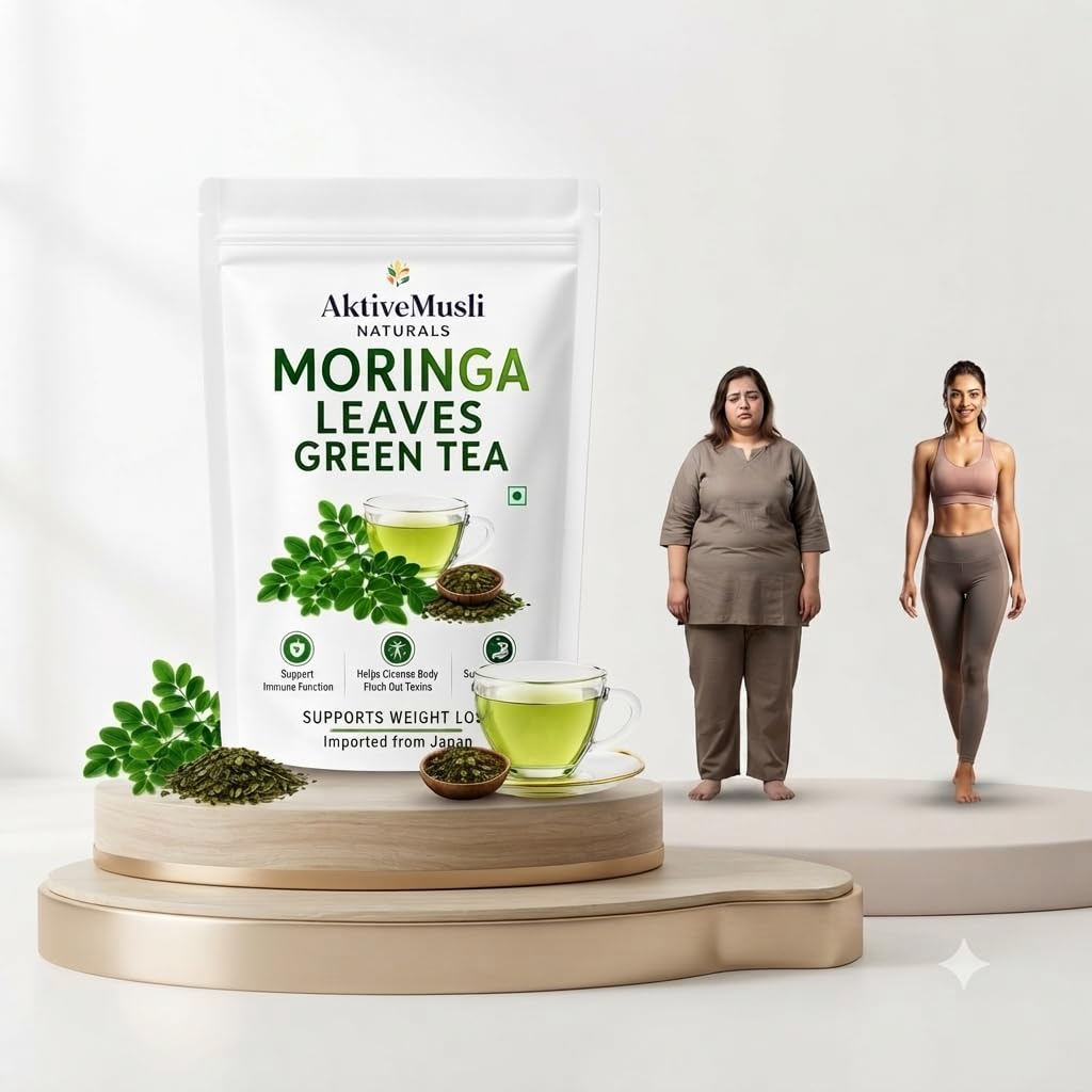 Moringa Leaves, Tulsi Leaves, Peppermint Leaves, Green Tea