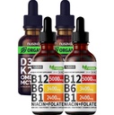 NUSAVA Vitamin B12 Liquid Drops and Unflavored D3 K2 Bundle — Daily Wellness Liquid Vitamins for Energy & Immune Support — Non-GMO, Gluten-Free, 2pk Each