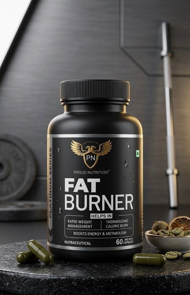 Proud Nutrition Fat Burner 60 Capsules Thermogenic Weight Management Supplement for Adults with Energy Metabolism and Active Lifestyle Support Formula