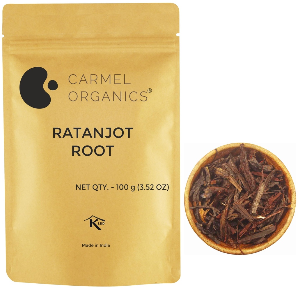 CARMEL ORGANICS Ratanjot Roots 100 Grams
