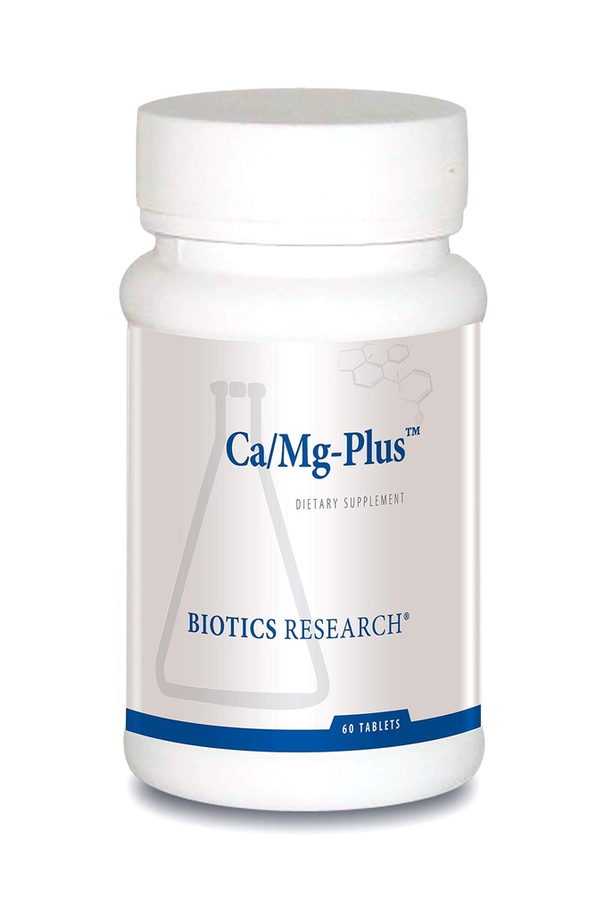 Biotics Research CaMg-Plus Calcium Magnesium Supplement with Parathyroid, Aids in Bone and Dental Health, Muscle Relaxation, Supports Cardiovascular Health, Thyroid Support 60 Tablets