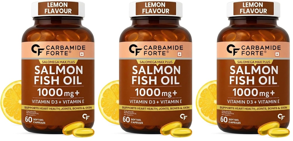 Carbamide Forte Salomega I Omega 3 I 60 Capsules (Pack of 3)