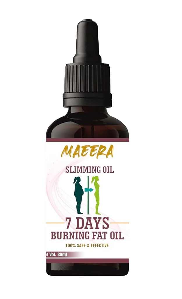 Slimming Fat Burning Oil for Weight Loss – 30ml | Cinnamon, Sesame, Peppermint & Black Pepper | Fights Cellulite & Tightens Skin | Help To Reduce Fat on Stomach, Thighs, Arms (Pack of 1)