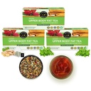 TEACURRY Upper Body Fat Burn Tea (3 Month Pack | 90 Tea Bags) - Helps lose weight fast of Chest, Shoulders, Neck and Arms Fat