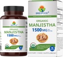 Brieofood 有机 Manjissha 1500mg, 45 services, 蔬菜, Gluten Free, 90 蔬菜片