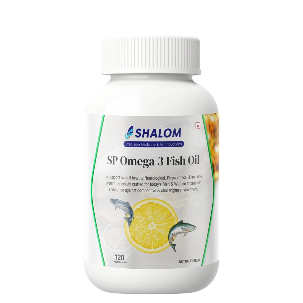 Omega-3 Fish Oil with Vitamin D & A - For Heart, Brain & Eye Health - High Strength EPA & DHA - Lemon Flavored Softgels - 1250 mg (120 Softgels)