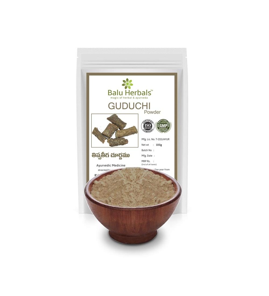 Balu Herbals Guduchi(Tippateega)Powder 100G