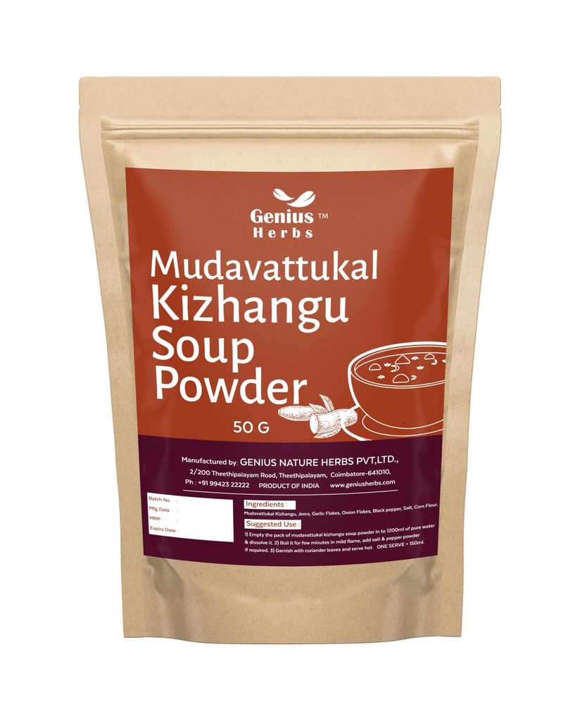 Mudavattukkal Kizhangu Soup powder | Veg Goat Leg Soup | Tasty Pre Mix Powder - 50g for Healthy Joints, Strenthen Bones Pack of 1