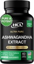Organic Ashwagandha Capsules 2000 MG Root Milk Extract with Black Pepper & Lemon Balm 2 Month Supply - Natural Way to Releve Stress
