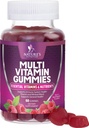Multivitamin Gunats per adults amb vitamina A, C, B12 - Gummmmy Multivitamins per al Daily Nutrial Conventales i Madals per a Dones i homes, la multiTamina de la natura - 60 Gruice