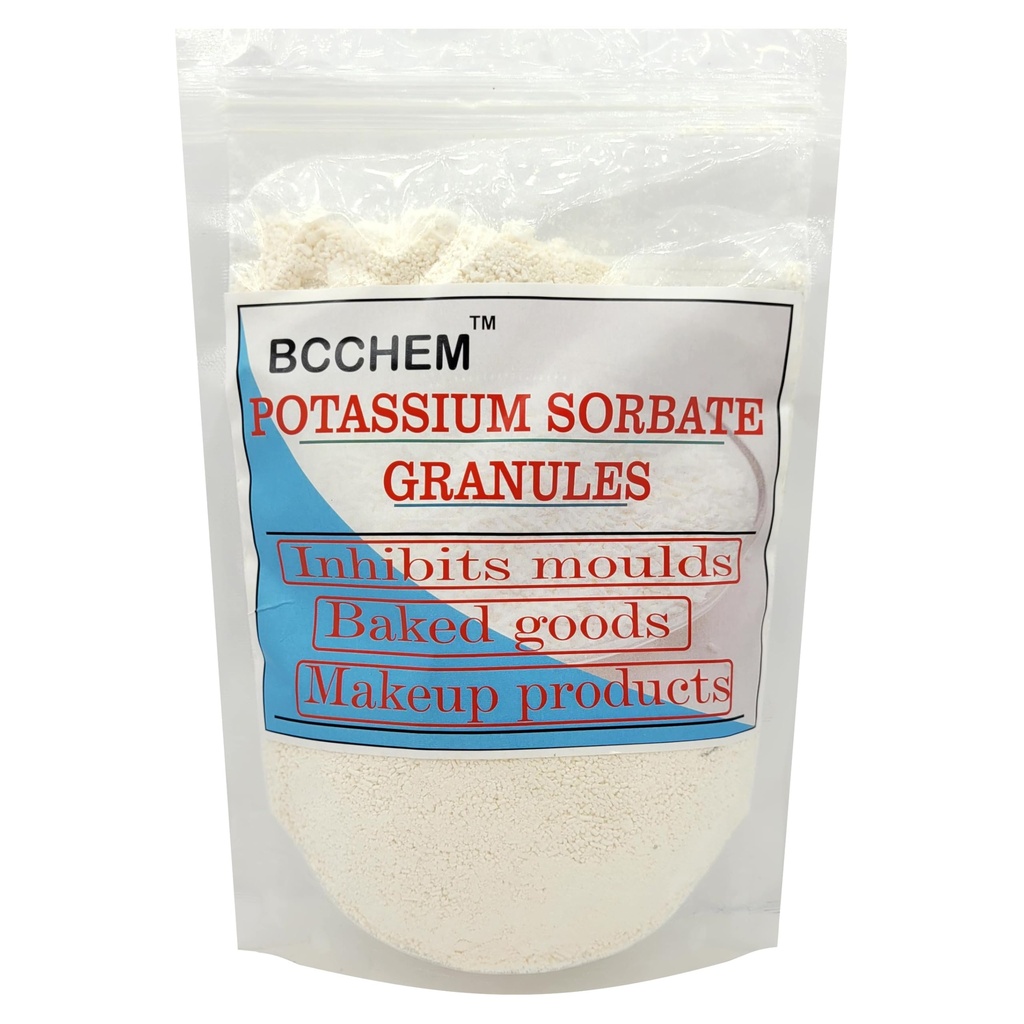 BCCHEM Potassium sorbate granular-1 kg,preservative, baking essential| For baked goods,bevrages,batter's(1 KG)
