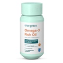 True Grace Omega-3 Fish Oil - 180 Softgels - 1400 mg EPA + DHA - Brain, Heart, Joint & Immune Health - Organic, Gluten Free, Soy Free