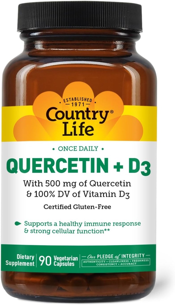Tara Querbetin 500 mg Capsule cu vitamina D3 800 UI 