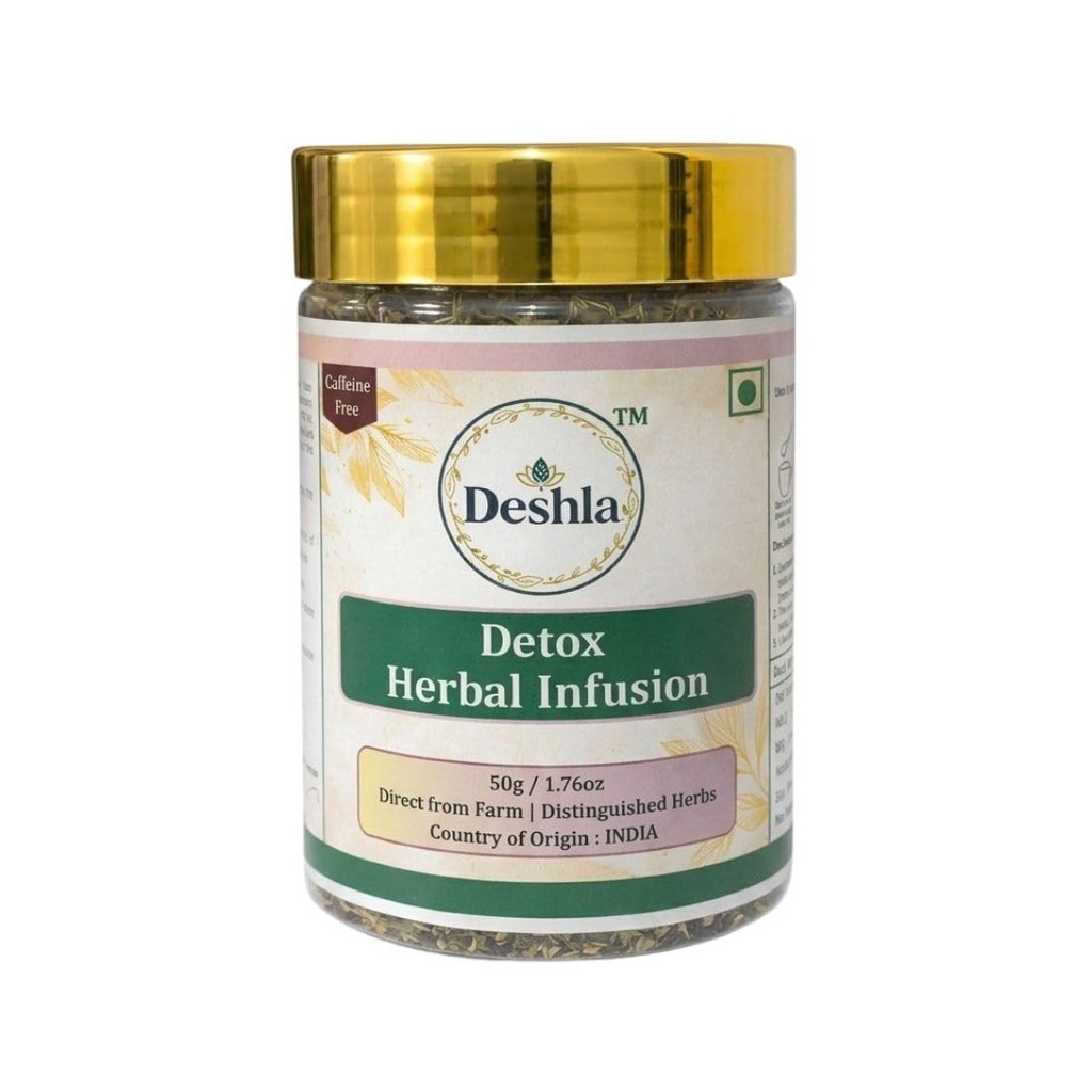 Detox Herbal Infusion Tea | Caffeine-Free Ayurvedic Herbal Blend for Daily Wellness, Digestion Support & Refreshing Natural Tea Experience