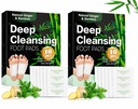 Deep Cleansing Foot Pads for Detox & Relaxation | Natural Ginger & Bamboo Vinegar Patches for Toxin Removal, Pain Relief, Better Sleep & Circulation for Men & Women | (PACK of 2 (20 Pads))