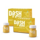 DASH OF BURN Metabolism Support Shots | Supports Fat Burning, Craving Control & Weight Management | L-Carnitine, Green Coffee, Inulin | Pack Of 6 (6x60 ML) Wellness Shots
