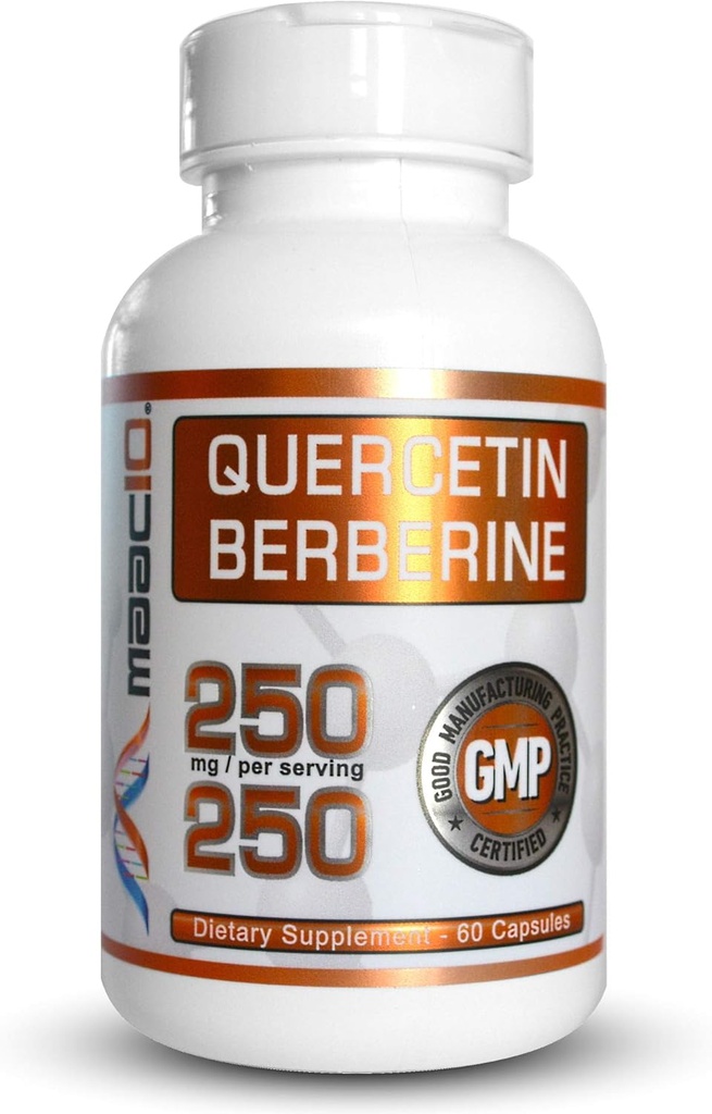 MAAC10 Quercetin Berberine 500mg (250mg/250mg per kapsel 60-dagars servering)