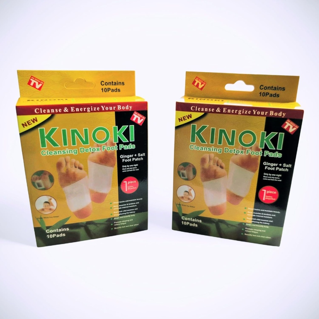Bittern Kinoki Detox Foot Patch (10 Pcs) | Overnight Foot Care Patch for Relaxation & Tired Feet | Easy to Use Wellness Foot Patches