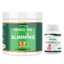 Dr. Satnam Arogyam Ayurveda Slimming Herbal Tea 100g + Weight Loss Capsules 60 | Ayurvedic Weight Management Combo | Caffeine Free Herbal Tea | For Women
