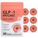 GLP-1 Support Patches for Appetite & Craving Control, Metabolism Balance with Berberine & Cinnamon Extract, Vegan Transdermal Wellness Patches, 30 Count (1 Month Supply)