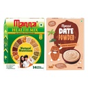 Manna Health Mix 500g and Manna Date Powder 200g Combo Pack. Zero Sugar Nutrition Drink & Natural Sweetner
