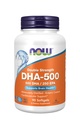 NOW Foods DHA-500, 90 Softgels (Pack of 2)