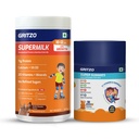 Gritzo SuperMilk Growth (10-12y Girl), 400g + Multivitamin Gummies