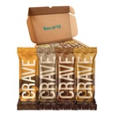 Green Protein Crave Plant Protein Bars (Pack of 12) | 15g Protein, Zero Added Sugar, High in Fiber | Crunchy Wafer Bar | Decadent Sugar-Free Chocolate, Creamy Nut Butters | Tastes like a Cheat Meal | 100% Vegetarian & Gluten-Free | No Palm Oil | 200g