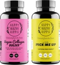 Feliz Hippie saudável me pegar pílulas de energia natural & Vegan Collagen Builder