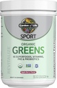 Garden of Life Sport Nutrition Greens and Superfoods Powder for Women and Men - Apple Berry, Organic Blend - Spirulina, Fruit, Vitamins, Pre & Probiotics, Mushrooms, Athletic Supplements, 30 Servings