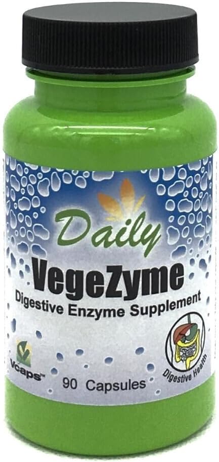 Daily Manufacturing VegeZymeTM Вегетариански хранителен ензим (Amilase, Lactase, Protease, Lipase, Cellulase, Bromelain & Papaya)