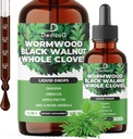 12in1 Lliquid de Cucwood deixa caure - Black Walnut Cuc Tint Tint Tinctures Extragudes senceres i 9 Més Herbs - 60 dies de producció
